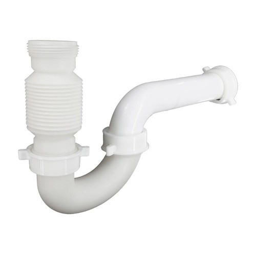 1-1/2"Plastic Flexible Lavatory/Kitchen Drain Trap,8.75 in.Depth,0.5 lbs.(12103X