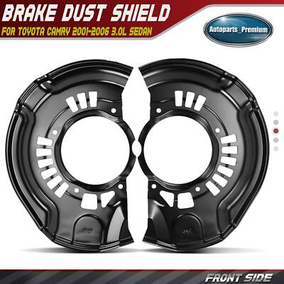 2Pcs Front Left & Right Brake Dust Shield for Toyota Camry 2003-2006 3.0L Sedan