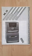 ML 25 HIFI Turm Anlage Bedienungsanleitung