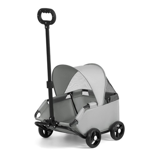 Sun Cover Travel Dog Pram 4 Wheels Pet Strolling Carrier Dog Trolley Outdoor - Picture 15 of 15