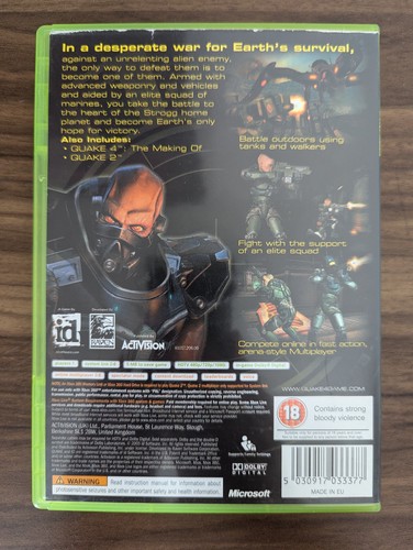 Quake 4 Xbox 360 PAL UK Game & Bonus Disc Complete with Manual CiB VGC - Picture 2 of 5