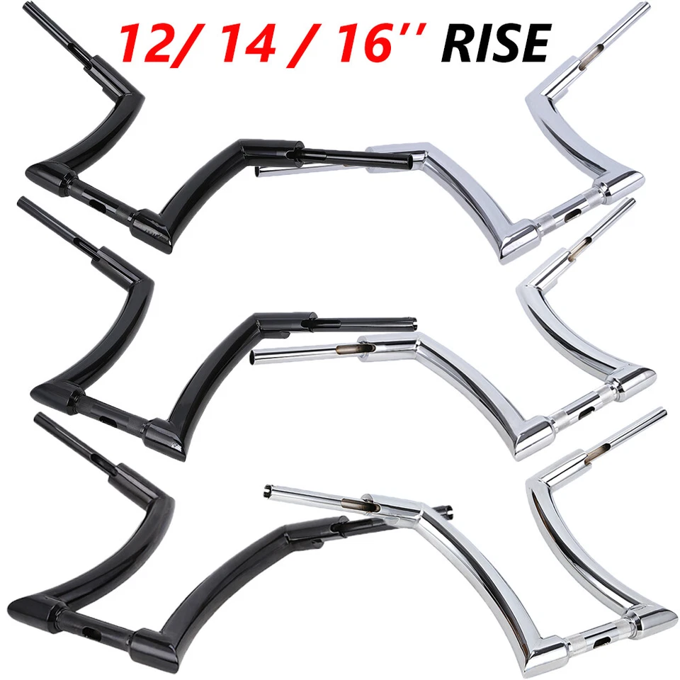 Вешалка руль 12 дюймов/14 дюймов/16 дюймов подъем APE 2 дюйма DNA Monster толстые бруски для Harley Touring - Изображение 2 из 4