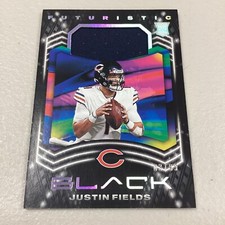 2021 Panini Black Justin Fields #3/99 Futuristic Rookie Patch Bears