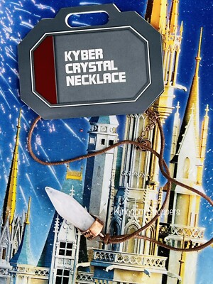 Disney World Star Wars Galaxy s Edge White Kyber Crystal Necklace Dok-Ondar's