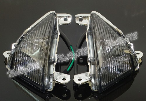 Front Turn Signal Case Lens Fit KAWASAKI 650R ZX6R ZX10R ZX14R ZG GTR 1400 Z1000 - Picture 7 of 21