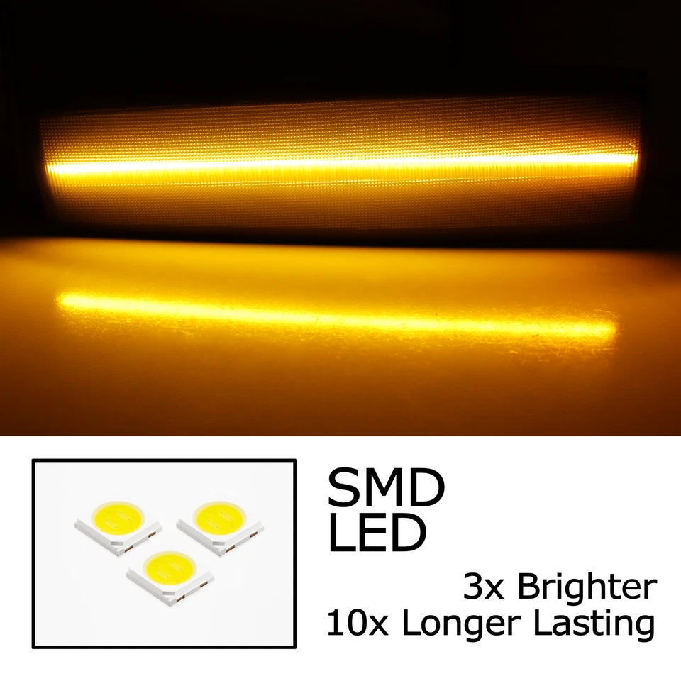 Marcadores laterales LED completos ámbar lente de humo para 83-94 Chevy S10 Blazer GMC S15 Jimmy Foto 2 de 4