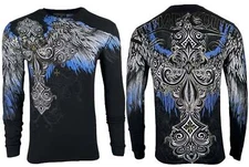 Xtreme Couture By Affliction Men's Long Sleeve T-shirt Ensign Biker S-4XL