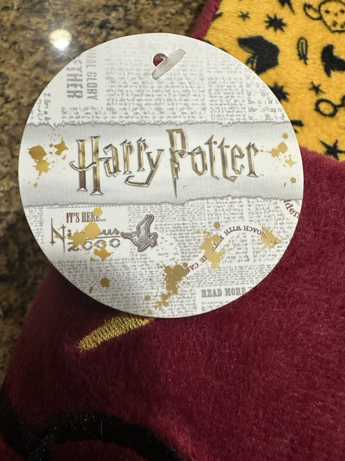 PANTOFOLA D’ORO Ciabatte occhiali Harry Potter Bioworld L XL donna 10 13 uomo 9 12 nuove con etichette