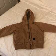 Walls Blizzard Pruf Boys Hooded Heavy Winter Canvas Jacket Size XS 2/3