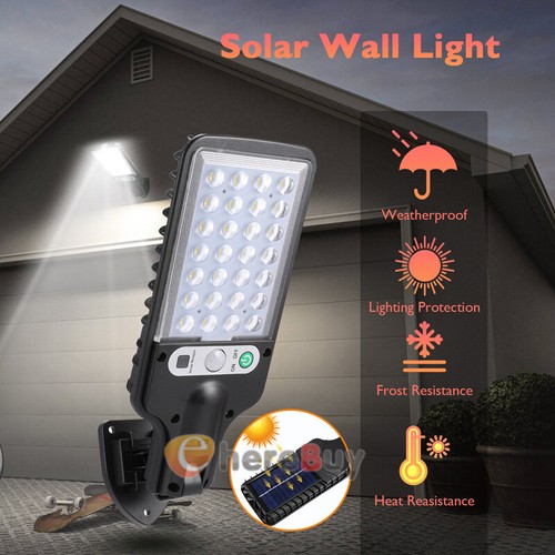 200W LED Solar Power Wall Lights PIR Motion Sensor Outdoor Garden Security Lamp - Picture 65 of 71