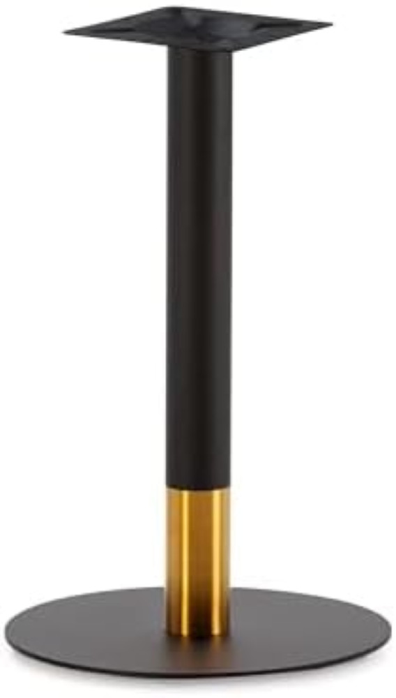 Basamento Tavolo 45x45x72 Acciaio Inox Oro e Nero per Ristorante e Bar