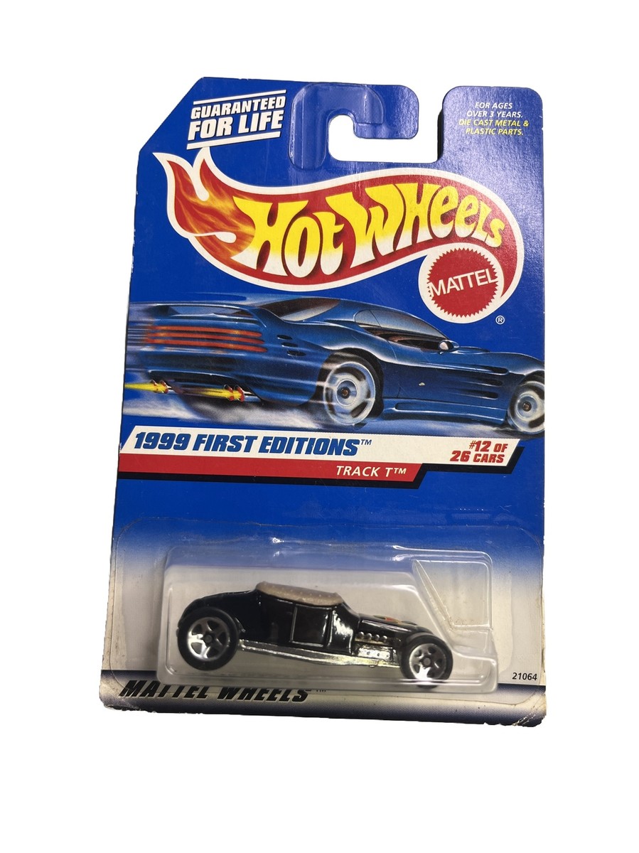 New Hot Wheels- Black Track T - Car #21064 -1999 1st Edit #12/26