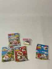 DAISO Japanese Puzzle Erasers Lot of 4 Sets 3 Sealed, 1 Ripped Animals  Food 