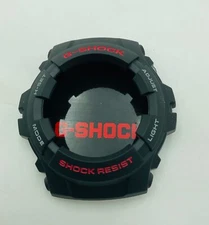 Genuine Casio Bezel G-SHOCK G-100 G-101 G100-1BV G101-1AV Red Grey Font on Black