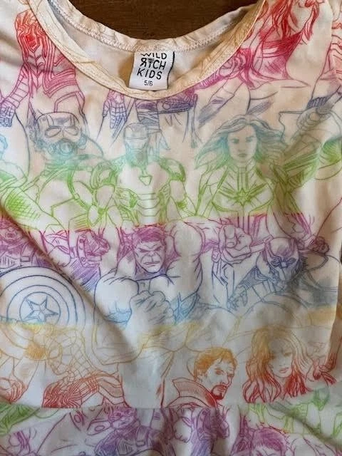 Vestido giratorio Wild Rich Kids Disney Star Wars/Capitán América talla 5/6 Foto 4 de 4