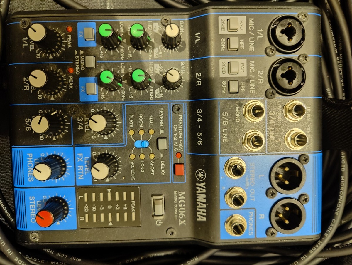 DJ機材 MG06X YAMAHA MIXING CONSOLE MG06X 6-Channel Analog Mixer with Effects - Yamaha USA