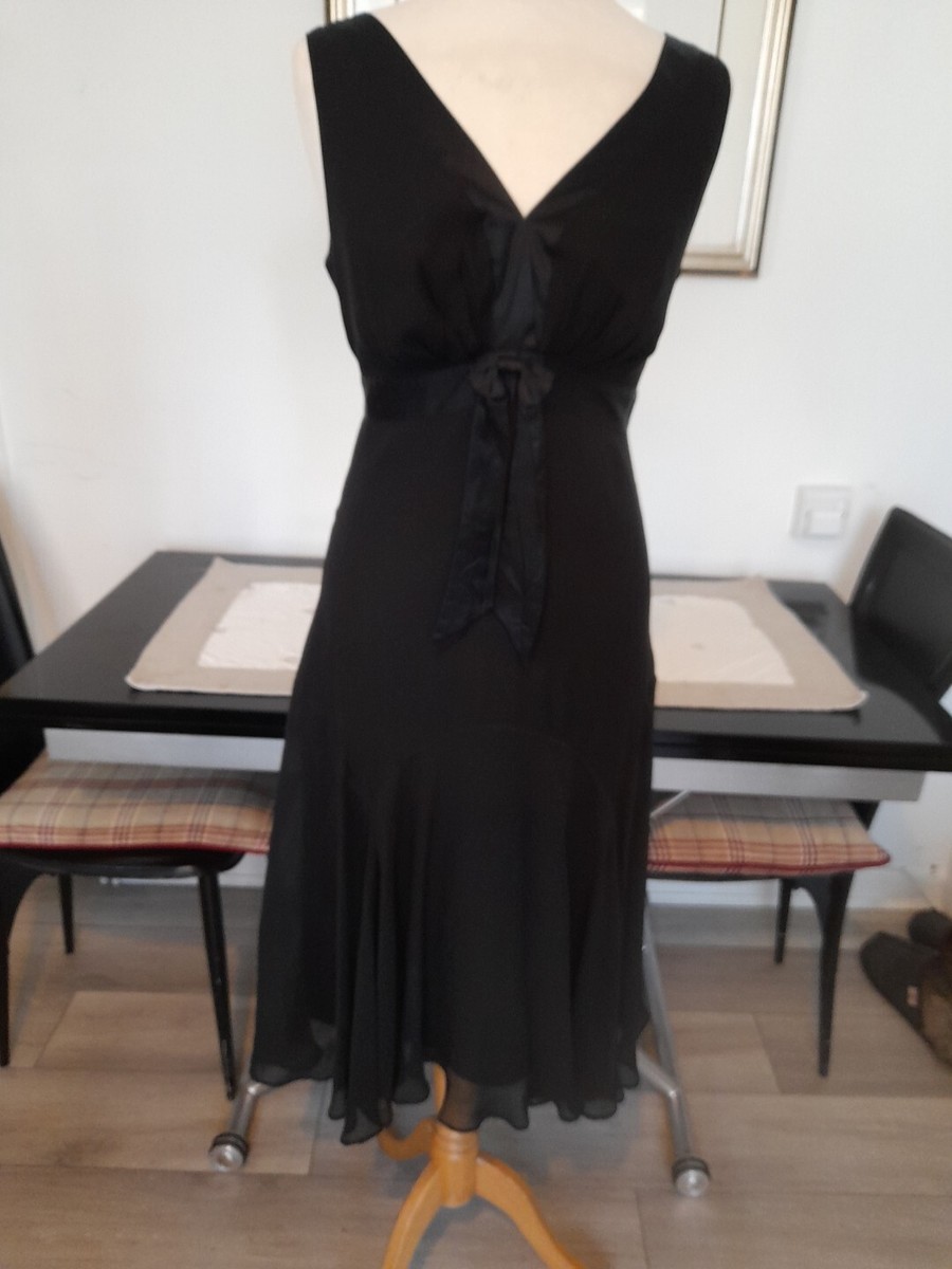 ted baker black silk dress Ted Baker Black 100% Silk Baby Doll Style Dress Size Ted Baker 3