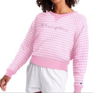 champion gingham sweatshirt