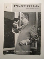 Melvyn Douglas "WALTZ OF THE TOREADORS" Betty Field / Lili Darvas 1958 Playbill