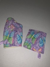 Child s Oven Mitt Potholer Set For Play Kitchen Not For Real Kitchen Use Toy
