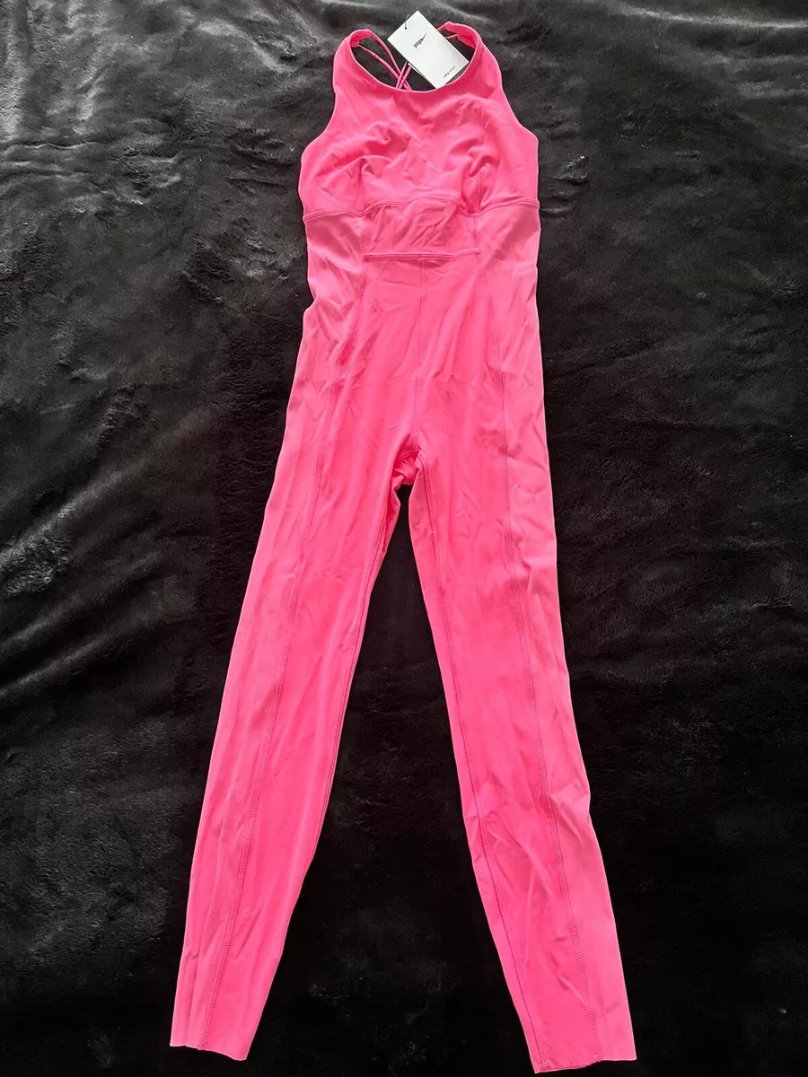 Nike Yoga Women's Luxe 7/8 Jumpsuit (Pink) - Small - New ~ DQ5628 684