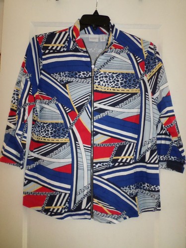 CHICO'S WEEKENDS ANIMAL STATUS VESSA JACKET NWT CHICOS 1 s/m - Picture 1 of 2