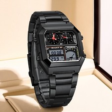 NEW Waterproof Analog Digital Sports Watch Military LED Backlight Men Wristwatch