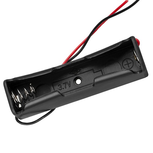 18650 Battery Holder One Cell Storage Plastic Case 2 Power Wire Solder Leads - Picture 3 of 8