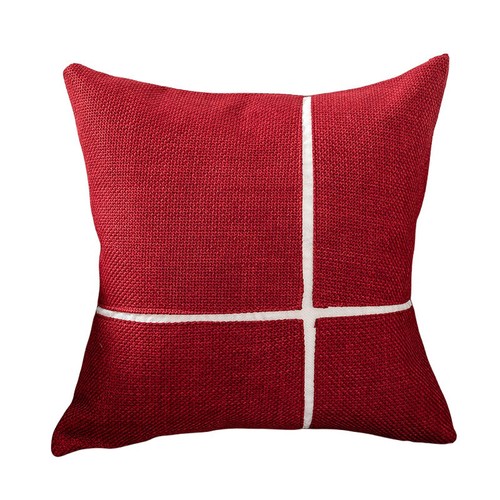 Striped Linen Cotton Cushion Cover Home Sofa Bed Car Throw Pillowcase Decor 18'' - Picture 7 of 10