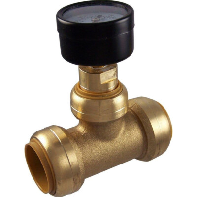 SharkBite 1/2'' Pressure Gauge with Tee 24436