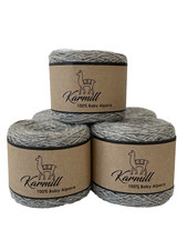 Alpaca Wool Skeins 100 Baby Alpaca Yarn Sport Weight Lot-5 Light Gray 401