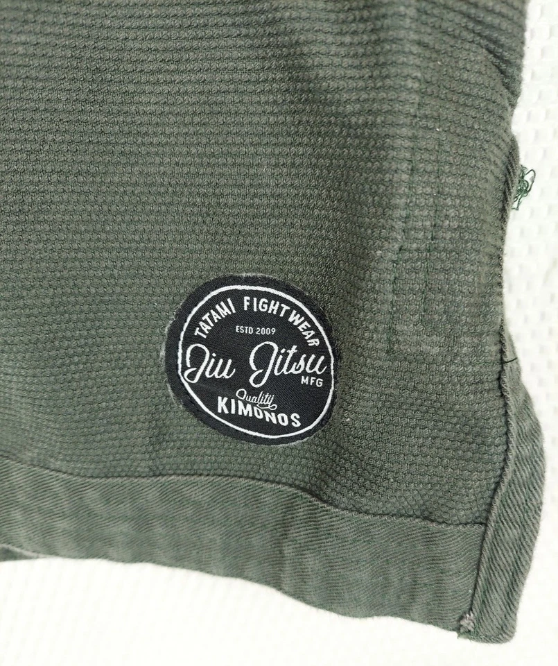 Kimono de Jiu-Jitsu TATAMI Fightwear verde F4 para hombre Foto 3 de 4