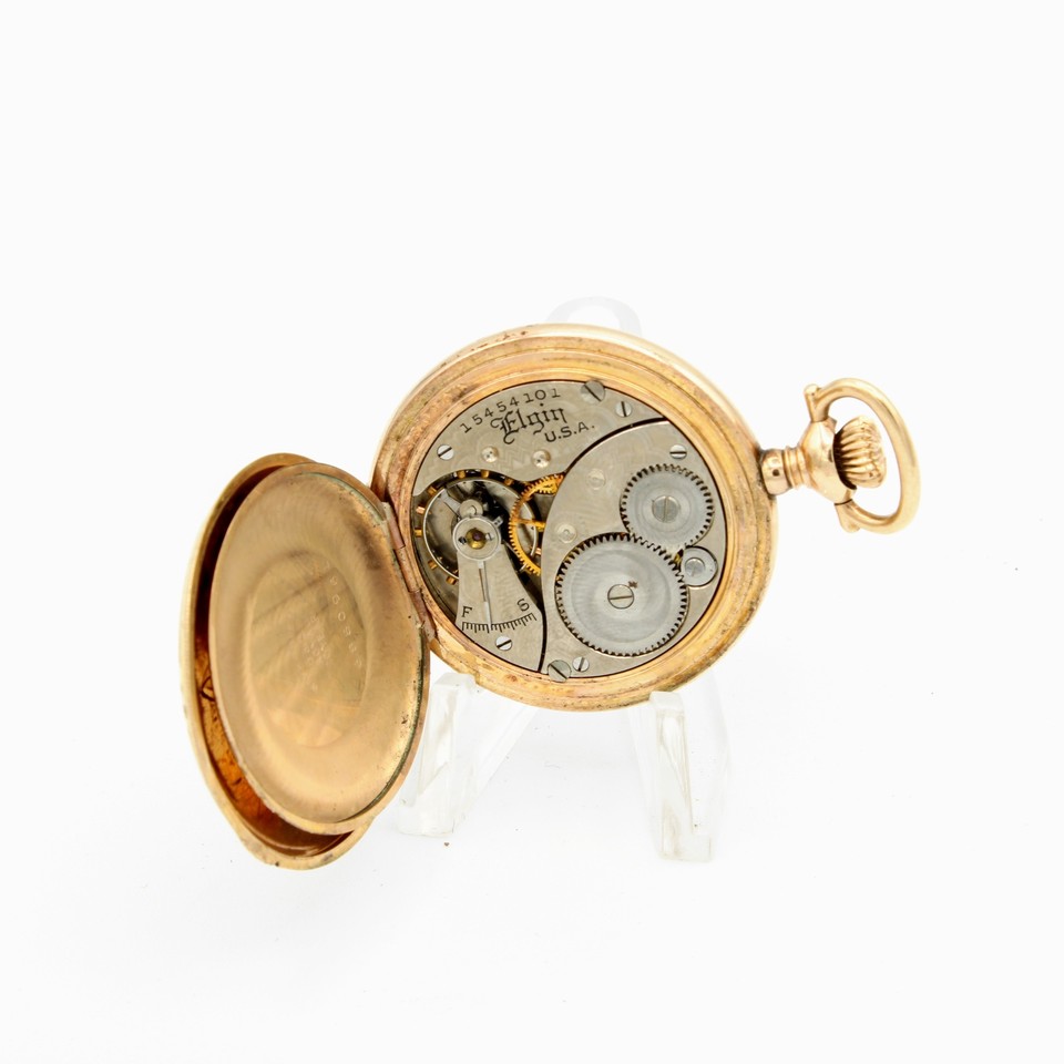 Vintage Elgin Women's Pocket Watches Double Hunter Case Lot of 2 NR 