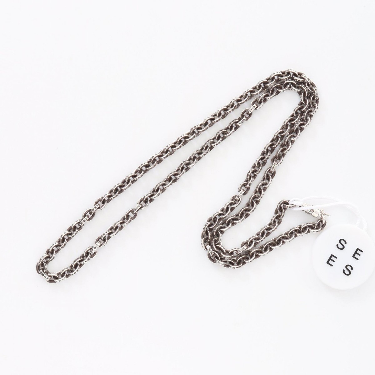アクセサリー CH paper chain necklace 48cm Chrome Hearts CH Paper Chain Necklace in Sterling Silver