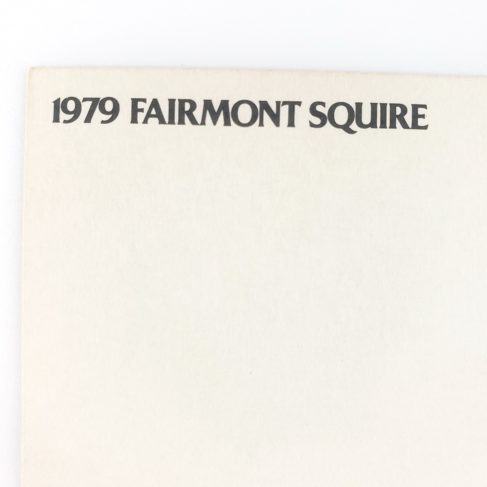 Fairmont Squire Station Wagon Postcard 1970s New Haven Indiana Car