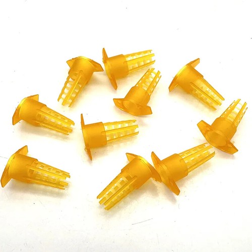Nuevo sistema de cría de abejas reina apicultura 100 piezas jaulas de protección plástico anti mordeduras - Imagen 15 de 17