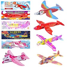 Unicorn Fairy Plane Superhero Dinosaur Foam Gliders Party Bags Stocking Fillers