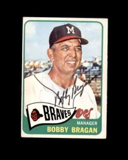 Bobby Bragan Signed Authentic 1965 Topps Milwaukee Braves Autograph