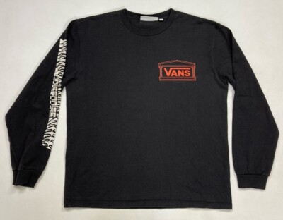 Vans Vault Aries Poetry Graphic T-shirt Men Medium Black Long Sleeve