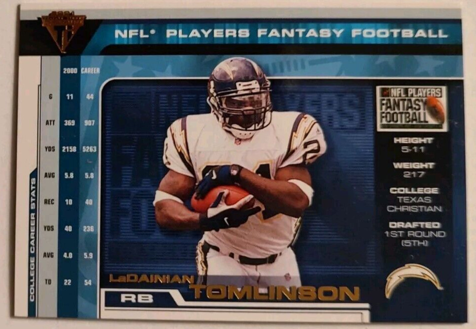 LaDainian Tomlinson Pacific Titanium Fantasy Football #22 Fantasy Football