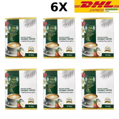 Rai Thai Coconut Coffee Instant Powder Control Hunger Diet Coffee Good Shape 6X