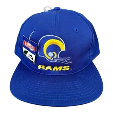 DSNWT Vintage 1990s LA Rams Snapback Hat Blue Eastport NFL Unisex Adult