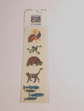 Mrs. Grossman's Lot 1 Strip Eric Carle Rooster Frog Stickers New in Package RARE
