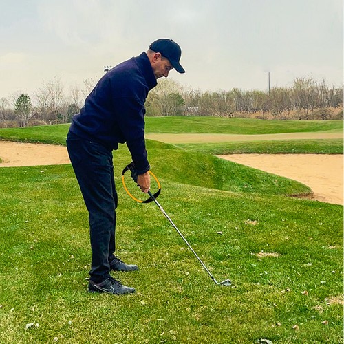 Entrenador de swing de golf reutilizable herramienta de entrenamiento de corrección de swing para golfistas principiantes - Imagen 5 de 13