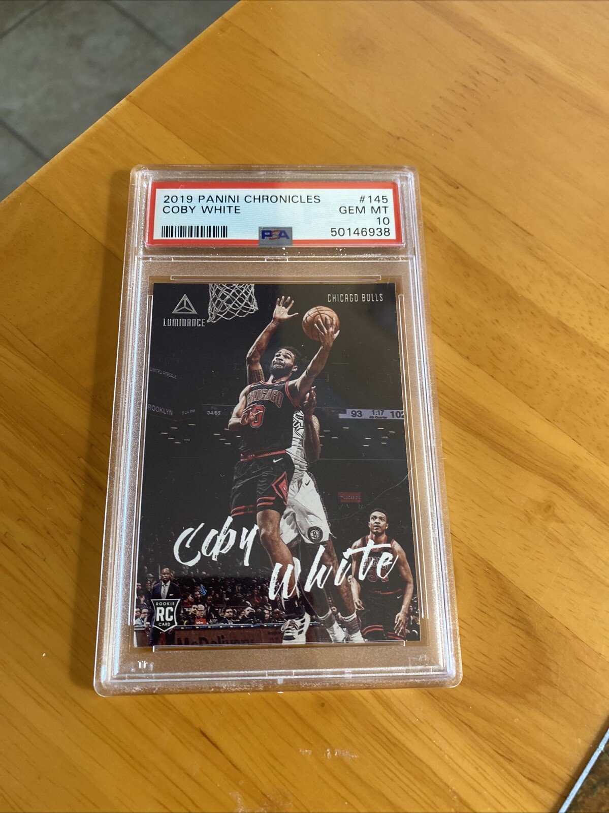 2019 Panini Chronicles #145 Coby White Rookie (RC) Graded PSA 10 GEM MINT