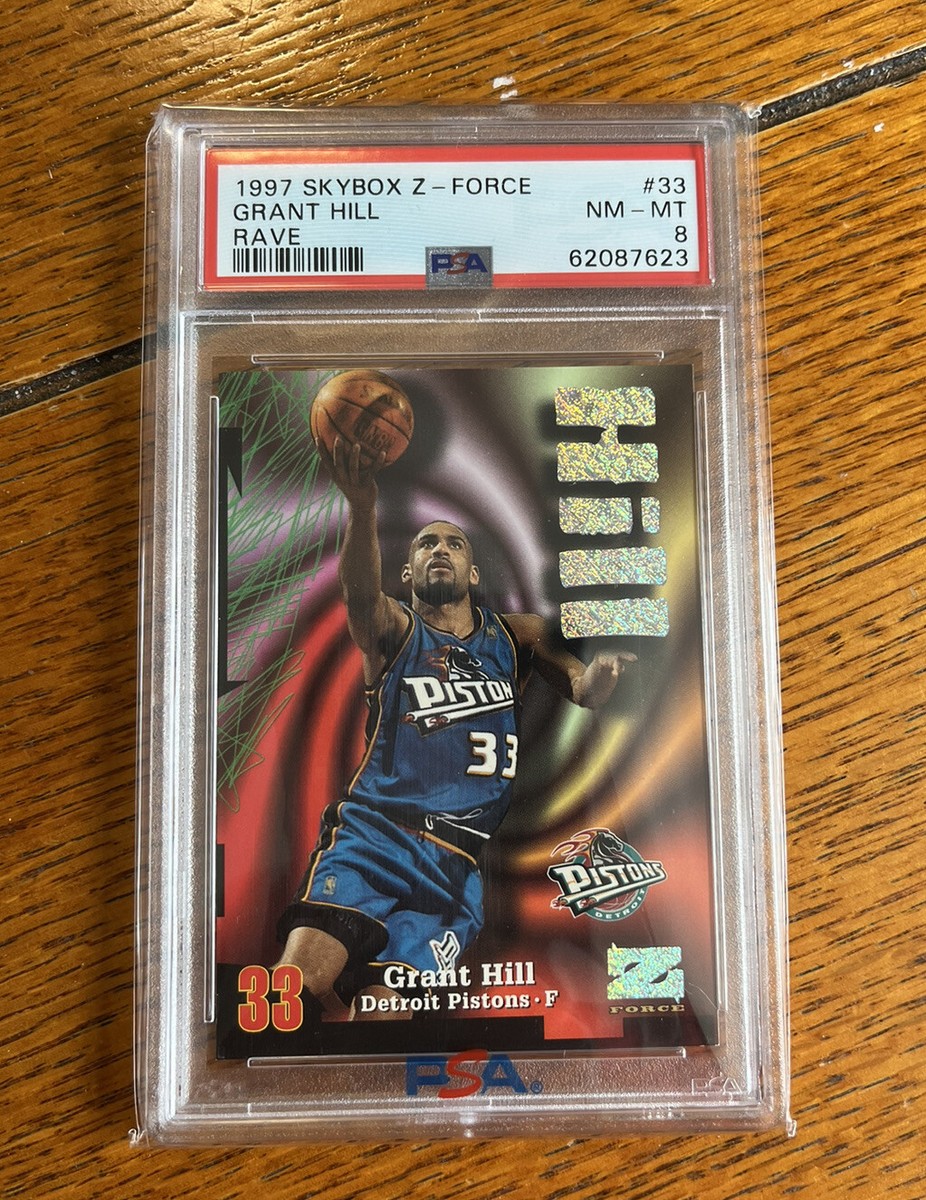 Grant Hill 1997-98 Z-Force Rave /399 PSA 8 Graded Super Rare 