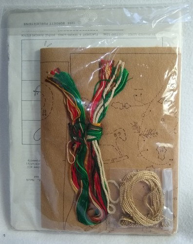 Christmas Stocking Felt Kits Bucilla & Burdett New In Package - Picture 5 of 11
