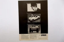 Austin Healey Sprite 1965 Print Ad 11"x 8"