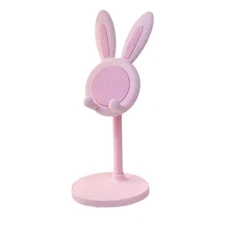 Cell Phone Stand,Angle Height Adjustable Bunny Phone Stand for Desk,Cute Rabbit 
