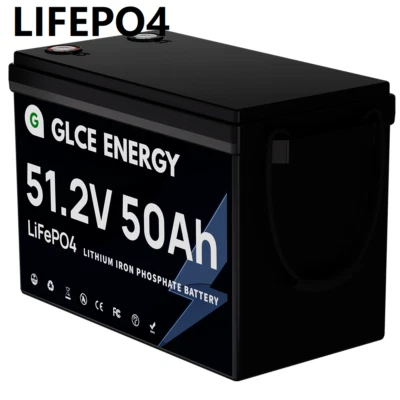 GLCE ENERGY 48V 50Ah LiFePO4 Lithium Batterie 4000 Zyklen Solarbatterie Wohnmobil